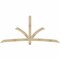 Ekena Millwork Davenport Rough Sawn Timber Gable Bracket, Douglas Fir, 96"W x 44"H x 2"D x 4"F, 11/12 Pitch GBW096X44X0204DAV00RDF - alternate 1